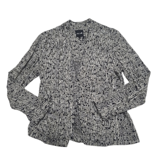NIC+ZOE Jackets & Blazers - Nic & Zoe Black and White Open Front Cardigan, Blazer Jacket, Petite Medium